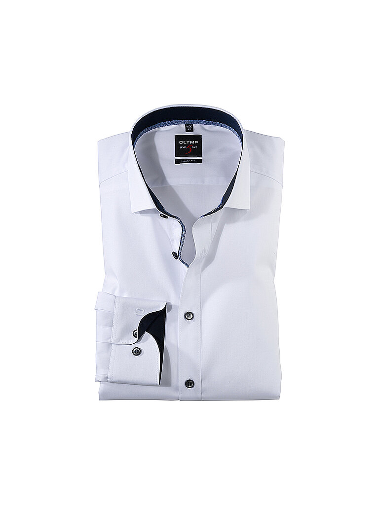 OLYMP Level Five Shirt Body Fit White 37 3